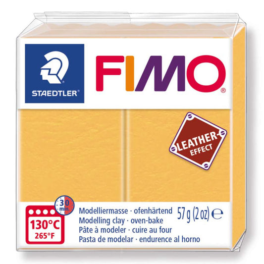 STAEDTLER Modelliermasse Fimo leather effect 57g 8010-109 safran