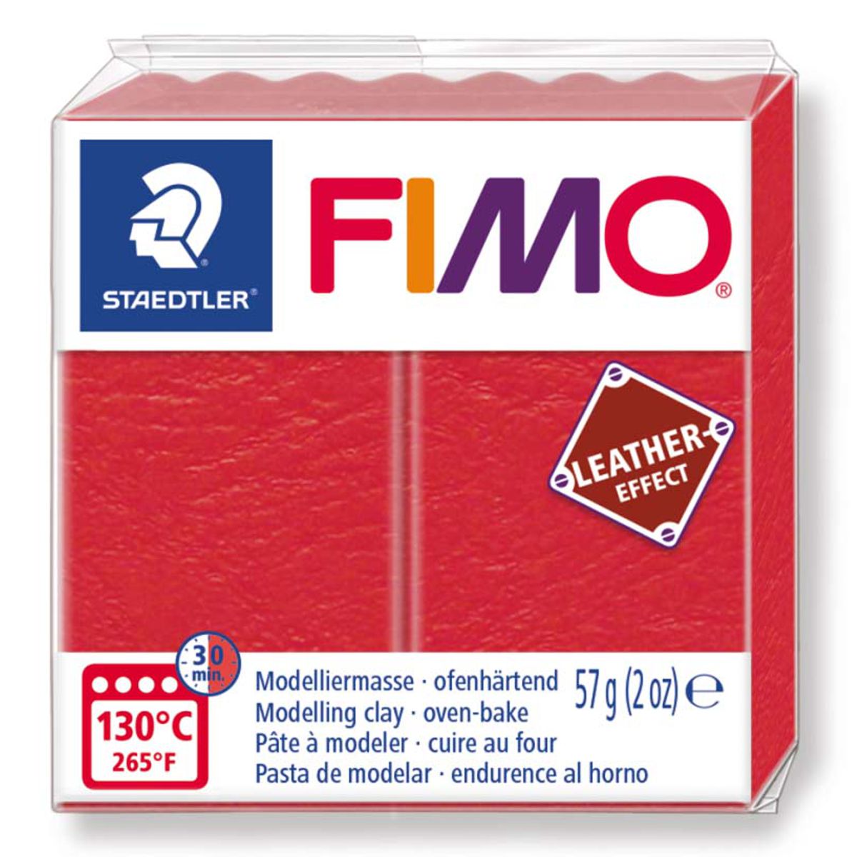 STAEDTLER Modelliermasse Fimo leather effect 57g 8010-249 wassermelone