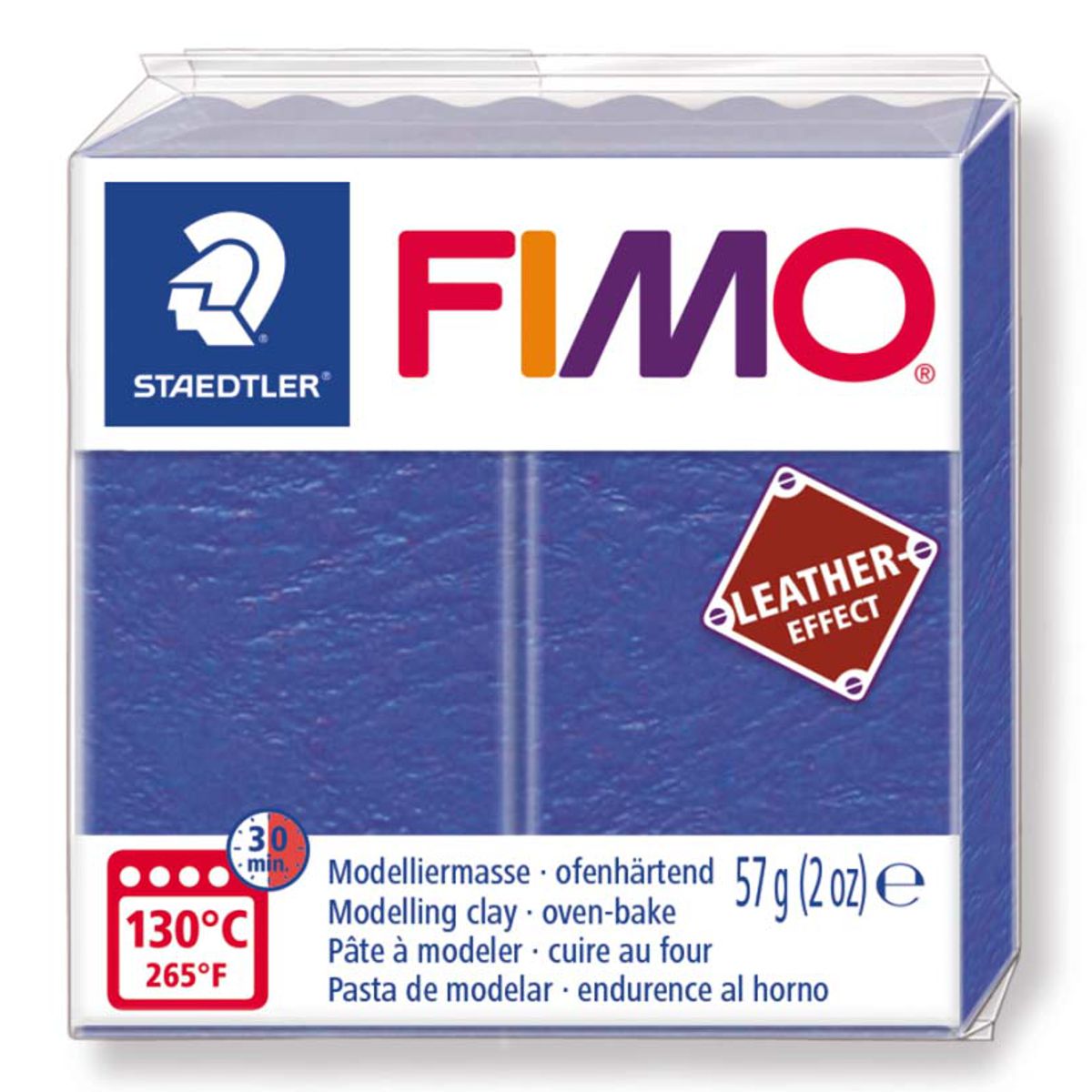 STAEDTLER Modelliermasse Fimo leather effect 57g 8010-309 indigo