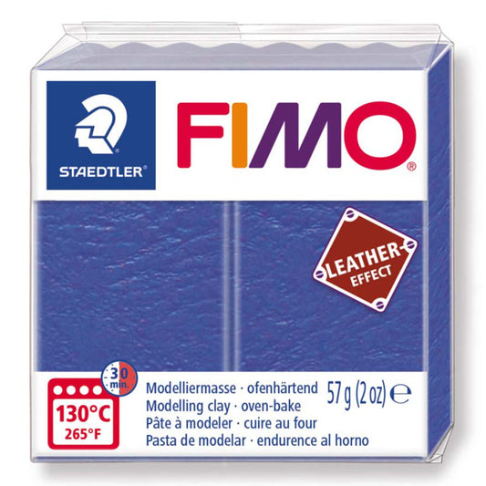 STAEDTLER Modelliermasse Fimo leather effect 57g 8010-309 indigo