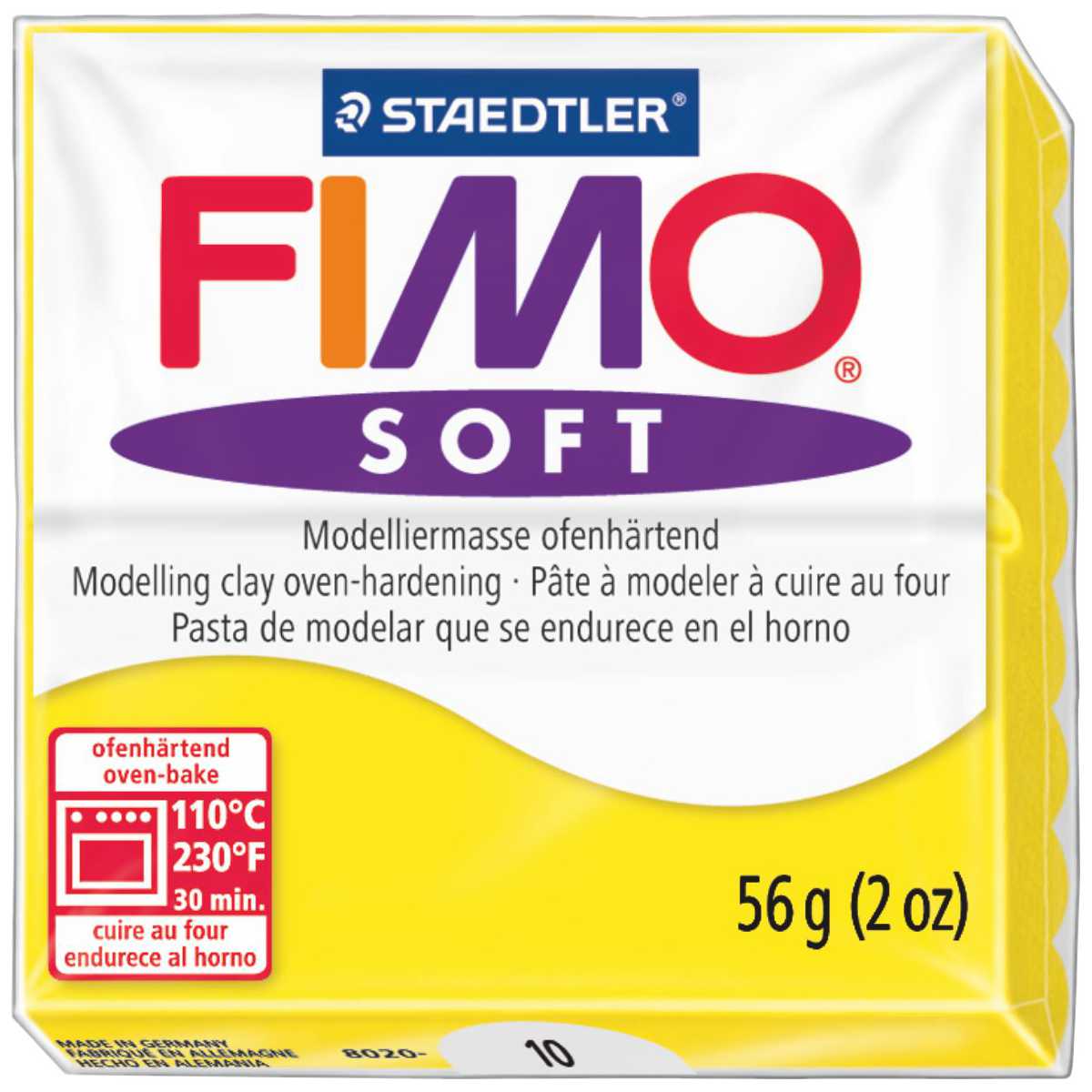 STAEDTLER Modelliermasse Fimo soft 57g 8020-10 limonengelb