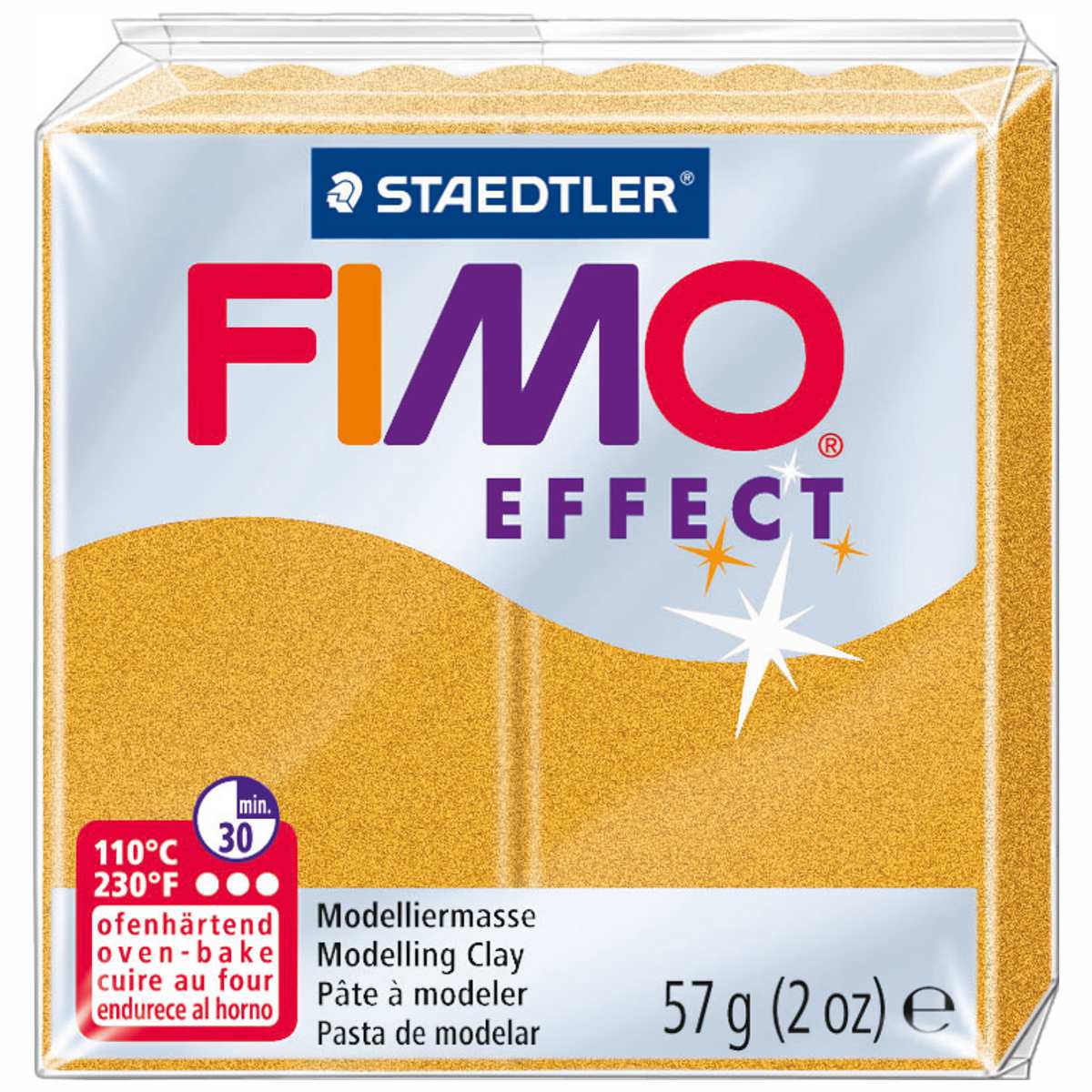 STAEDTLER Modelliermasse Fimo effect 57g 8010-11 gold metallic