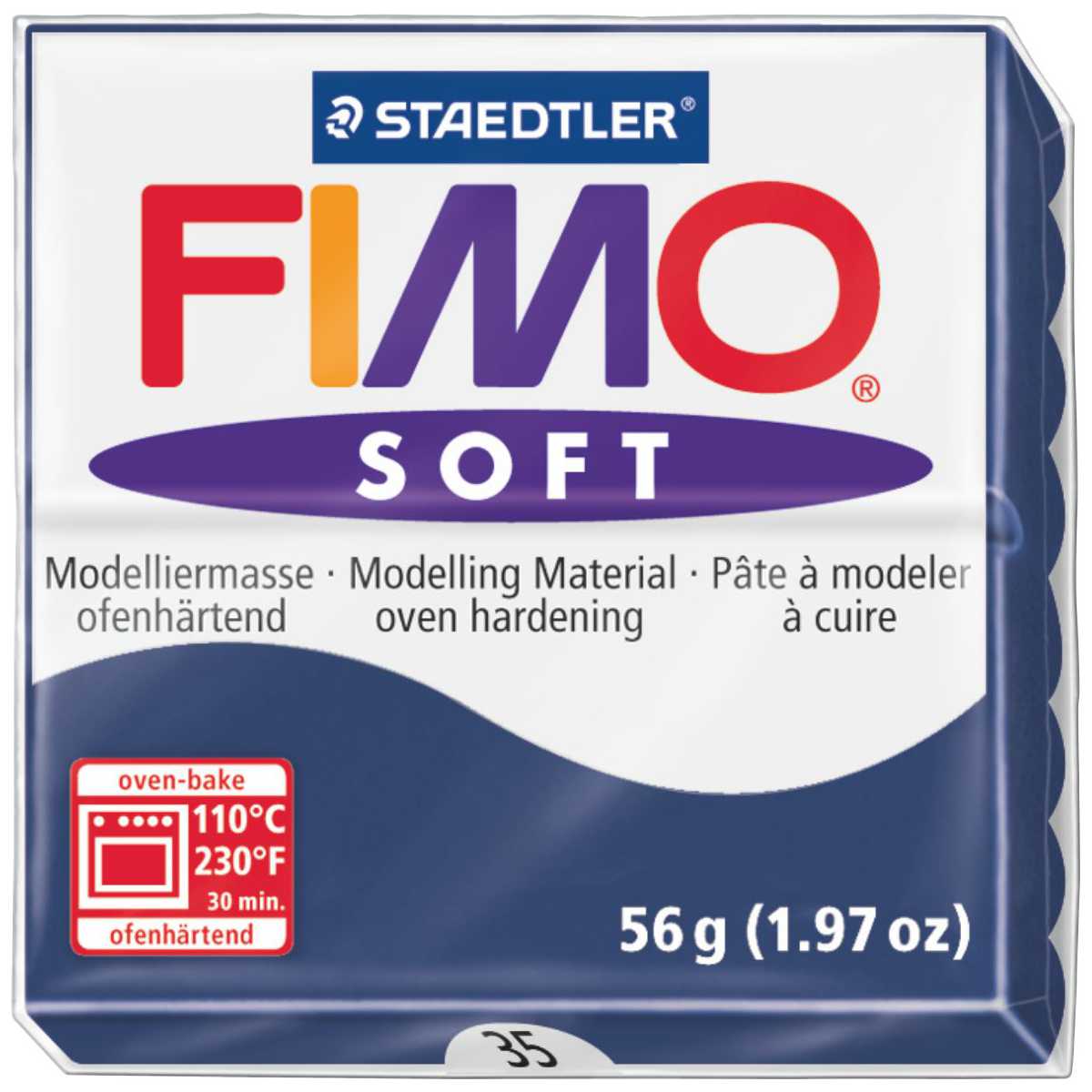 STAEDTLER Modelliermasse Fimo soft 57g 8020-35 windsorblau