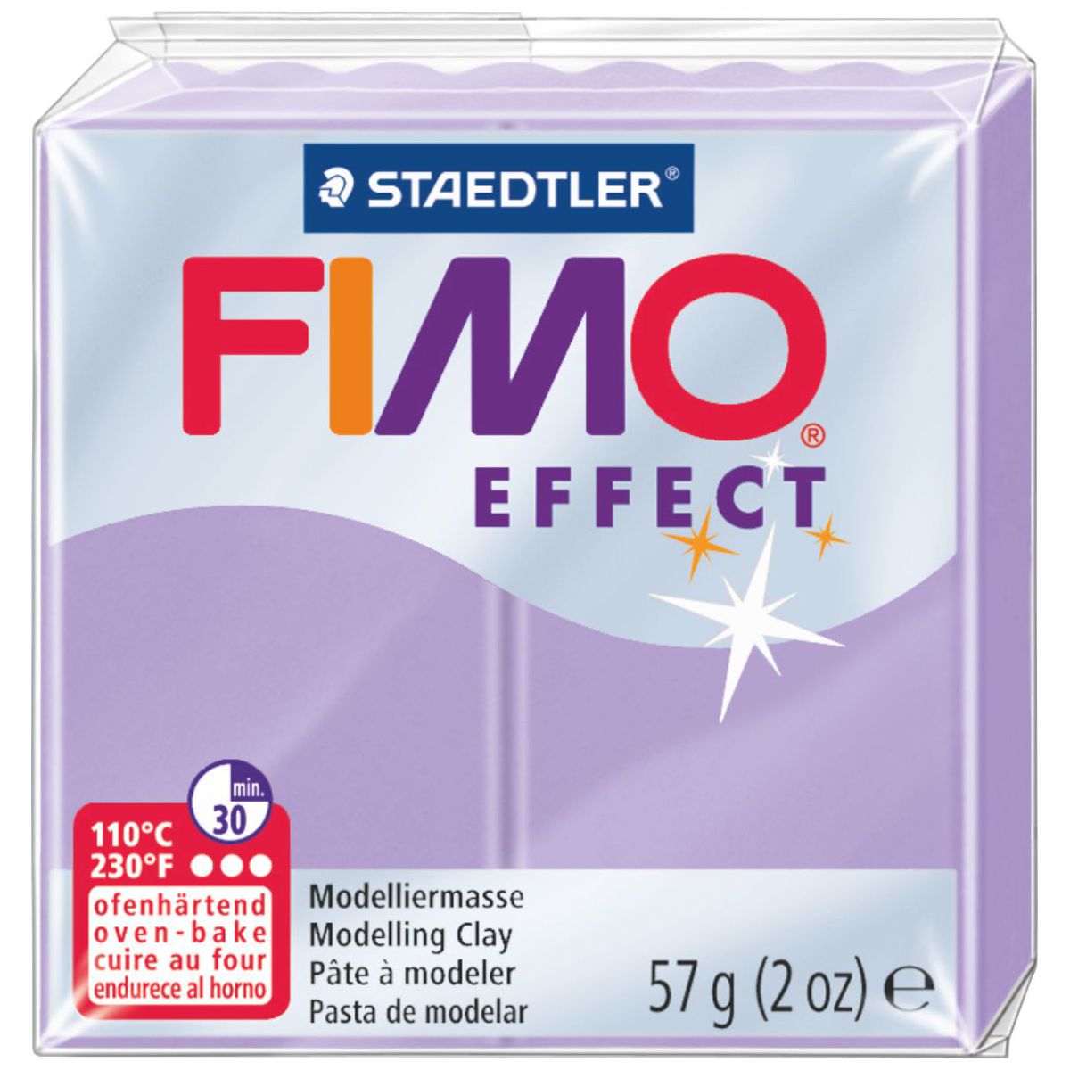 STAEDTLER Modelliermasse Fimo effect 57g 8020-605 flieder