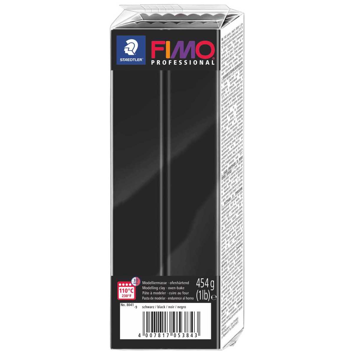 STAEDTLER Modelliermasse Fimo professional Doll Art 454g schwarz 8041-9