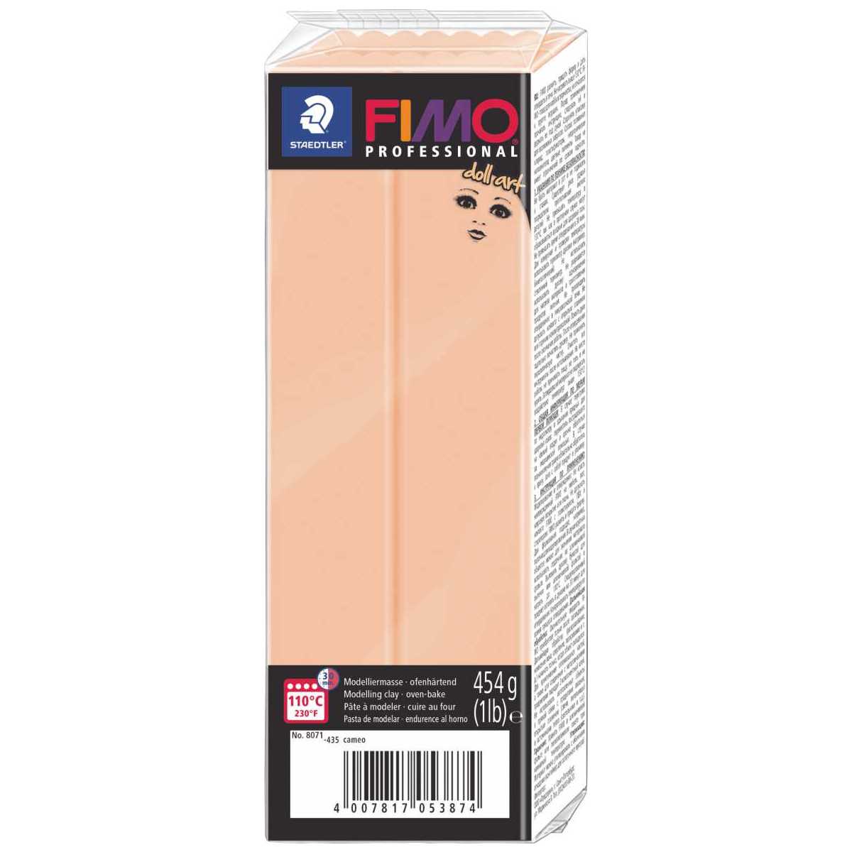 STAEDTLER Modelliermasse Fimo professional Doll Art 454g cameo opak 8041-435