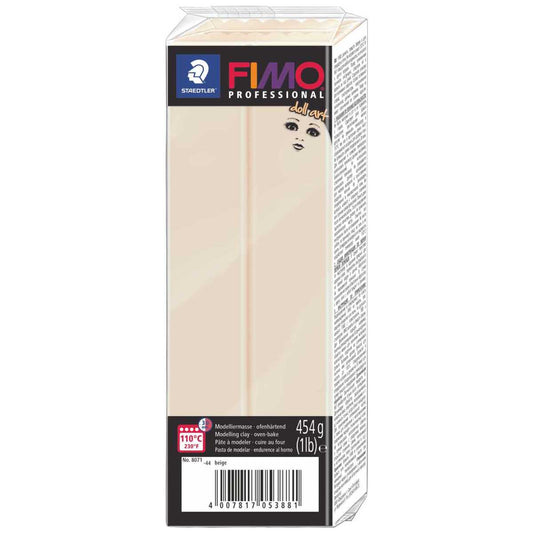STAEDTLER Modelliermasse Fimo professional Doll Art 454g beige semi-opak 8041-44