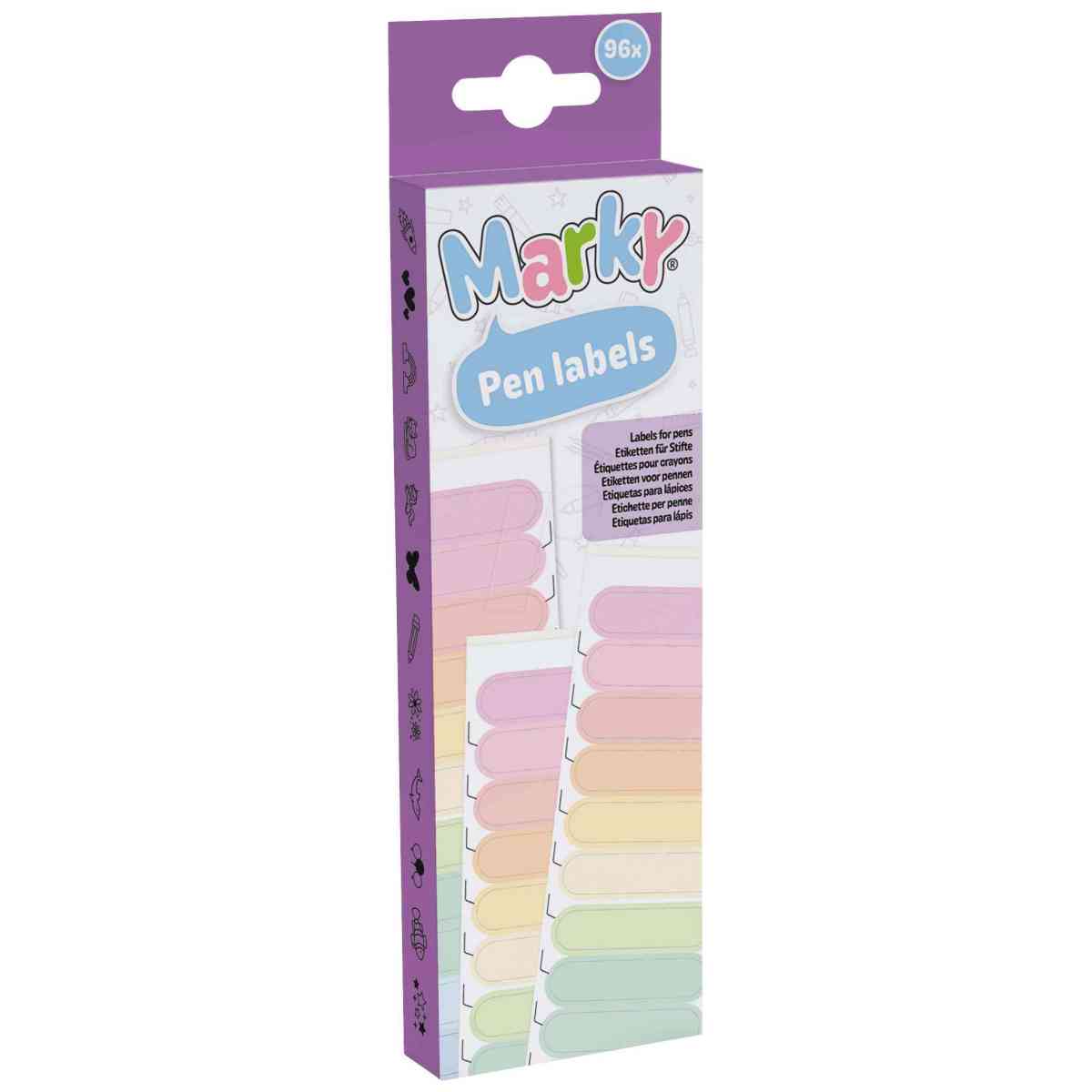 COLOP Pen MARKY Refill-Kit Etiketten für Namensstempel 96 Stück -Stiftetiketten-