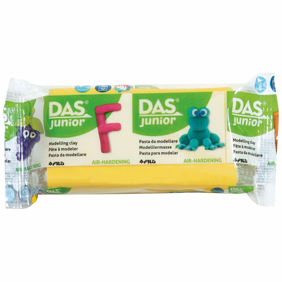 DAS Modelliermasse JUNIOR lufthärtend gelb 100g