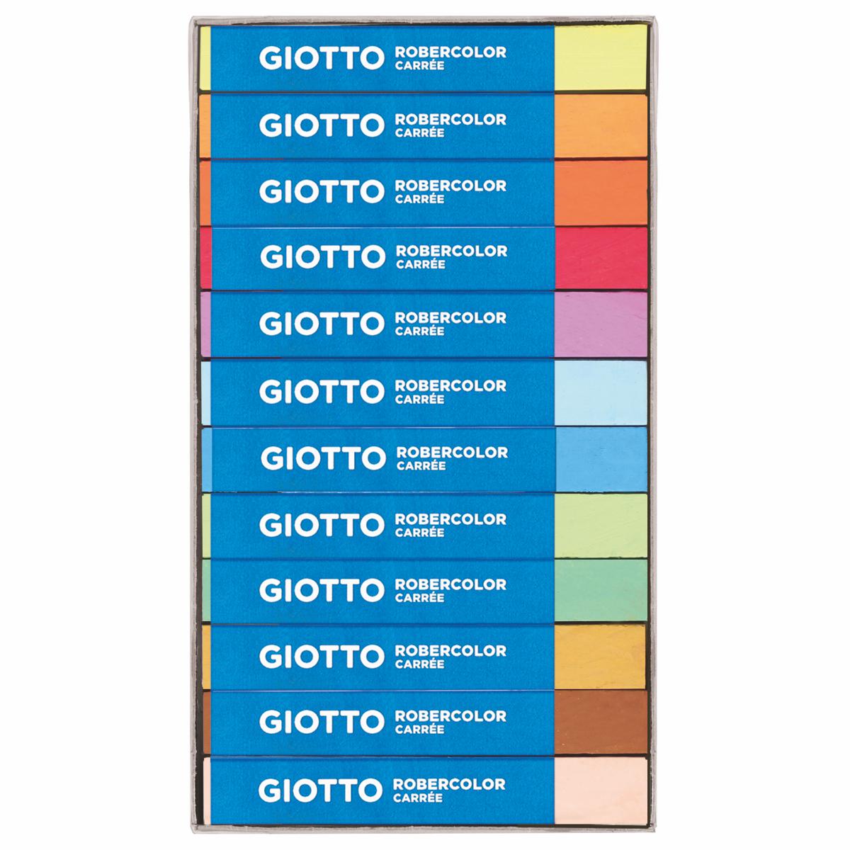 GIOTTO / LYRA Robercolor Tafelkreide eckig 12x12mm farbig bunt 12 Stück