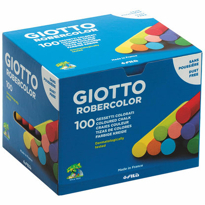 GIOTTO / LYRA Tafelkreide 5390 rund 10mm farbig bunt 100 Stück, Länge 80mm