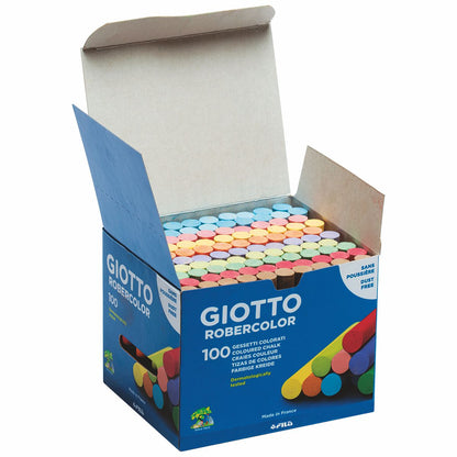 GIOTTO / LYRA Tafelkreide 5390 rund 10mm farbig bunt 100 Stück, Länge 80mm