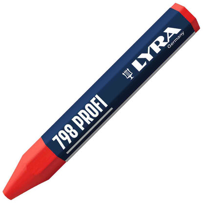LYRA Wachs-Signierkreide 798 Profi rot D=12mm 12 Stück