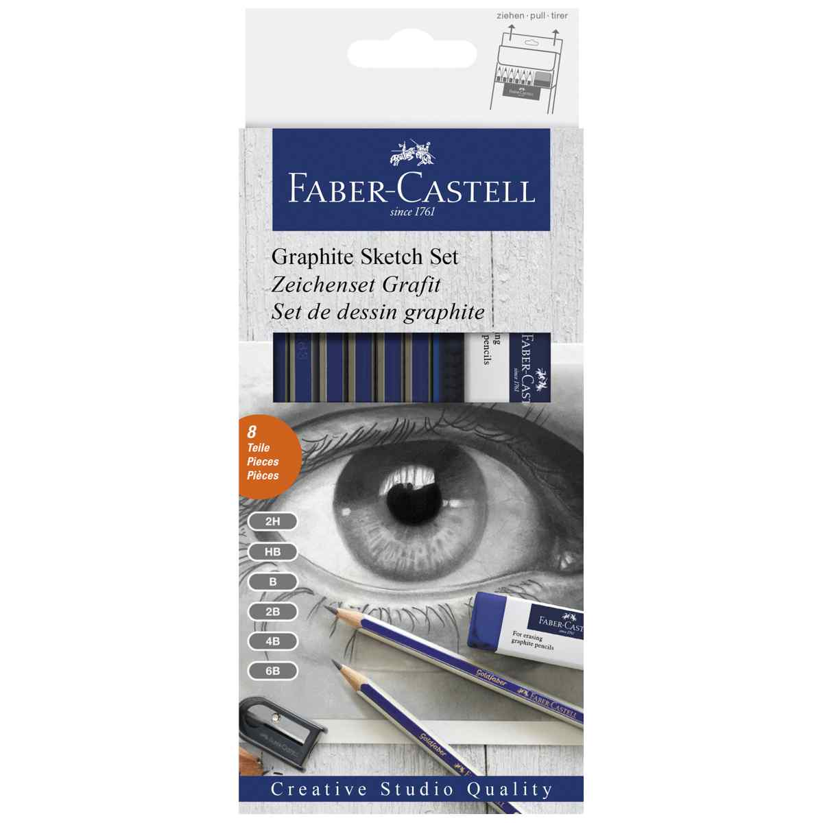 FABER CASTELL Goldfaber Bleistift Zeichenset 8-teilig