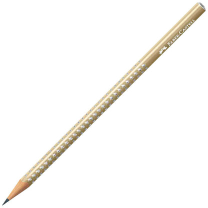 FABER CASTELL Bleistifte GRIP SPARKLE pearl gold | silber | bordeaux -SPARPACK-