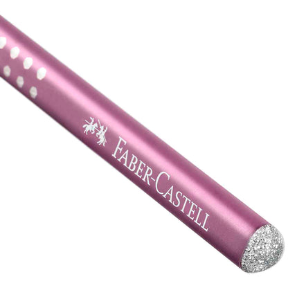 FABER CASTELL Bleistifte GRIP SPARKLE pearl gold | silber | bordeaux -SPARPACK-