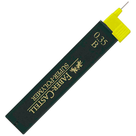 FABER CASTELL Bleistiftmine SUPER-POLYMER 0,35mm B 12 Stück