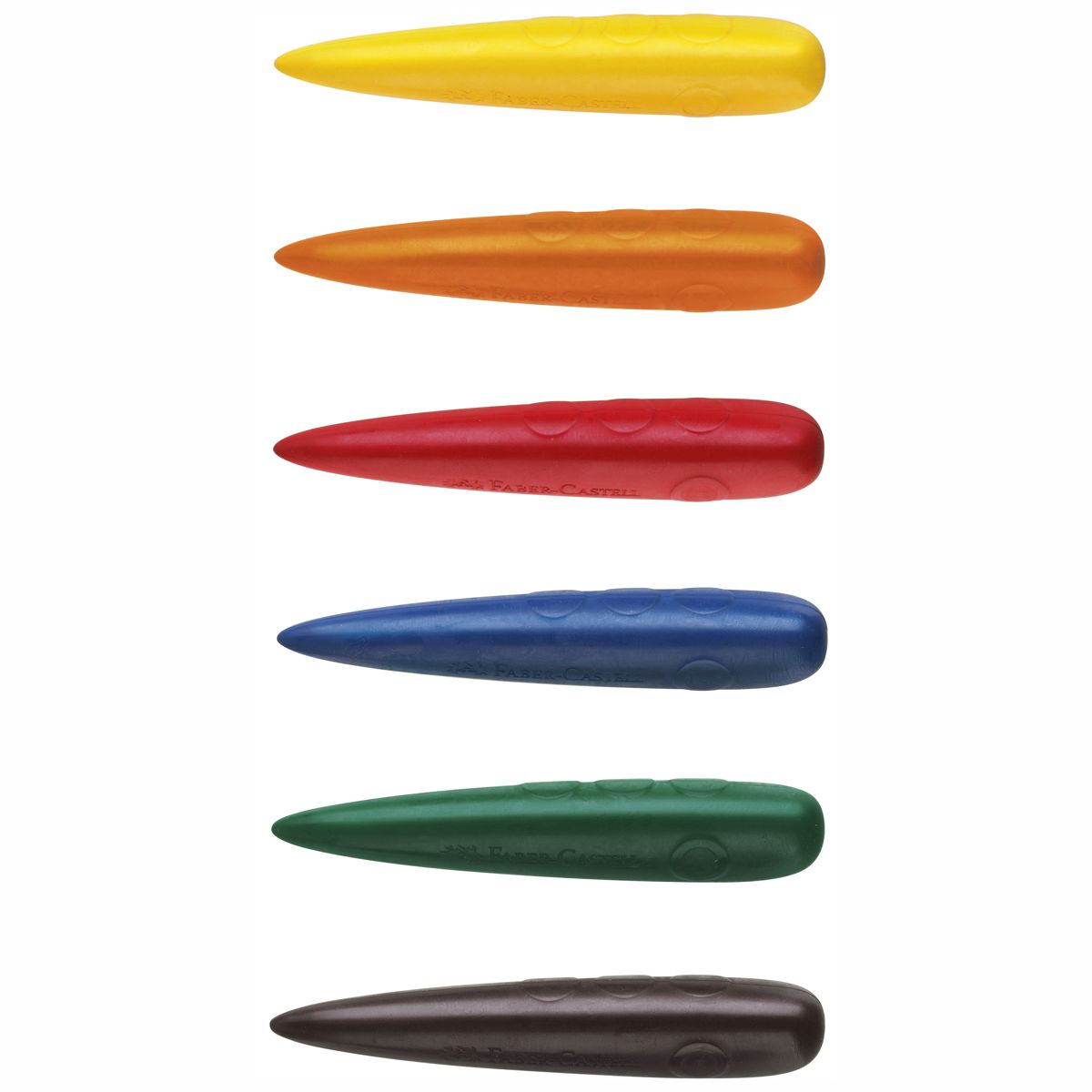 FABER CASTELL Malkreide Finger Malfinger radierbar 6 Stück