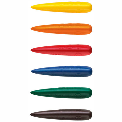 FABER CASTELL Malkreide Finger Malfinger radierbar 6 Stück