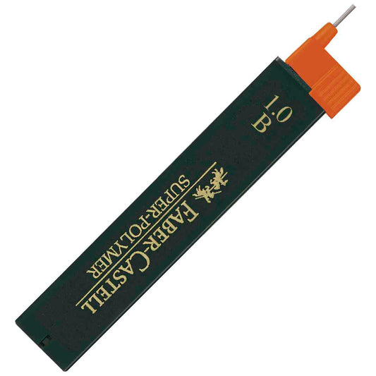 FABER CASTELL Bleistiftmine SUPER-POLYMER 1,0mm B 12 Stück