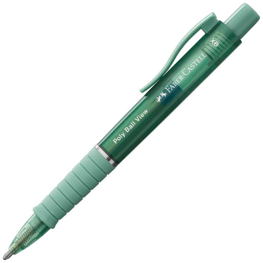 FABER CASTELL Kugelschreiber POLY BALL View XB green lily - grün