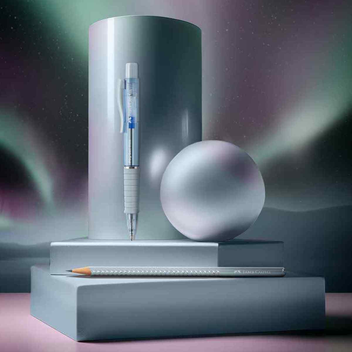 FABER CASTELL Kugelschreiber POLY BALL View XB icy glow