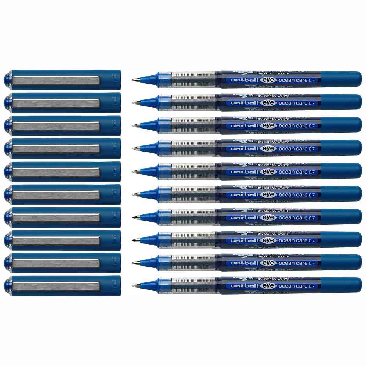 UNI-BALL Tintenroller UB-157 ROP Ocean Care 0,7mm 10 Stück blau