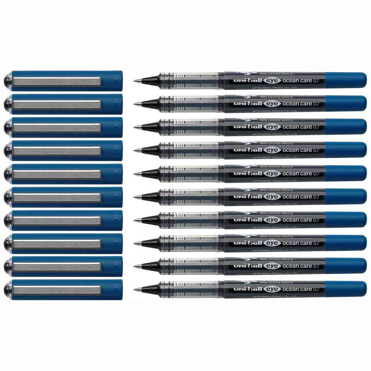 UNI-BALL Tintenroller UB-157 ROP Ocean Care 0,7mm 10 Stück schwarz