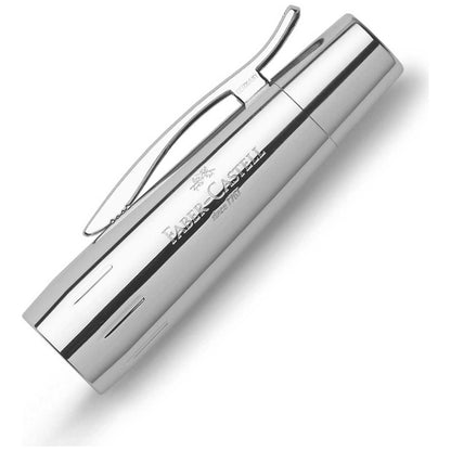 FABER CASTELL Füllhalter M e-motion Edelharz parkett schwarz / chrom