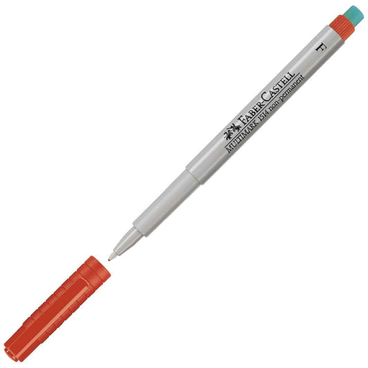 FABER CASTELL Folienstift MULTIMARK 0,6mm non-permanent F rot