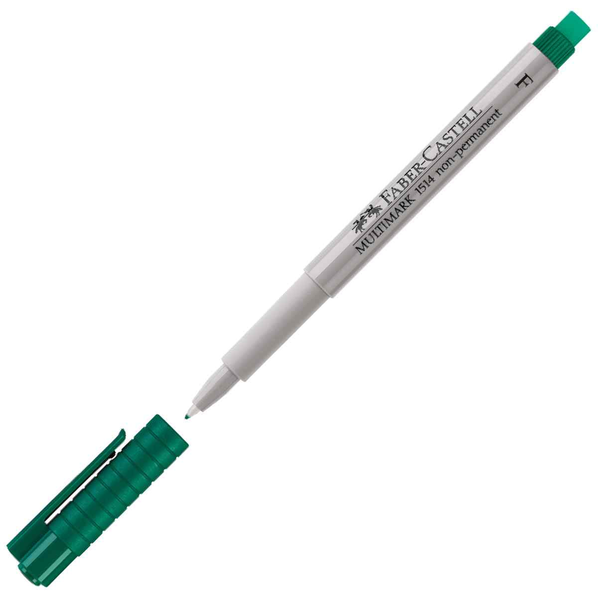 FABER CASTELL Folienstift MULTIMARK 0,6mm non-permanent F grün