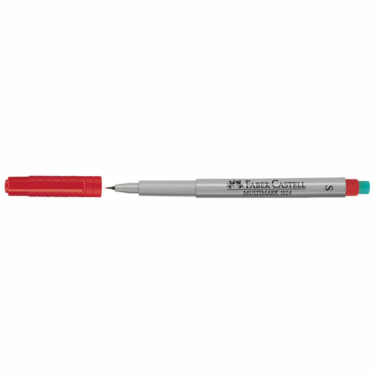 FABER CASTELL Folienstift MULTIMARK 0,4mm non-permanent S rot