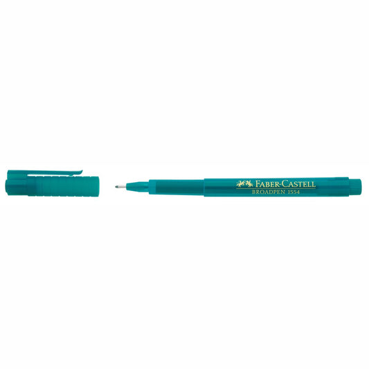 FABER CASTELL Fineliner 1554 BROADPEN 0,8mm türkis