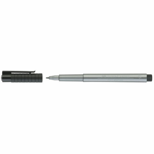 FABER CASTELL Tuschestift PITT ARTIST PEN 1,5mm silber metallic