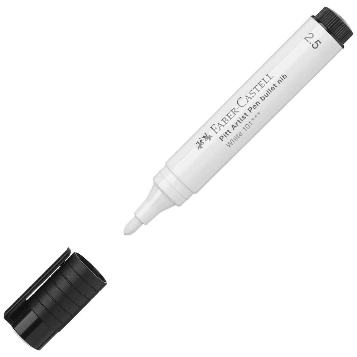 FABER CASTELL Tuschestift PITT ARTIST PEN 2,5mm weiß Farbe: 101