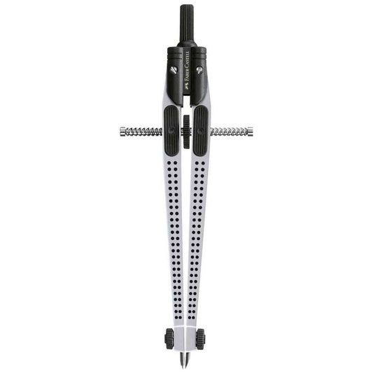 FABER CASTELL Schnellverstell Zirkel GRIP 2001 silber