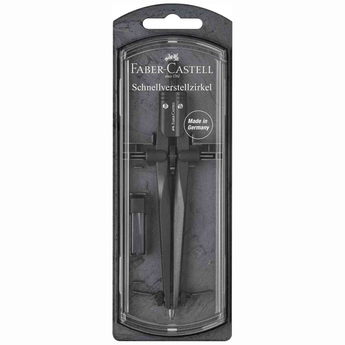 FABER CASTELL Schnellverstell Zirkel Stream blackstone