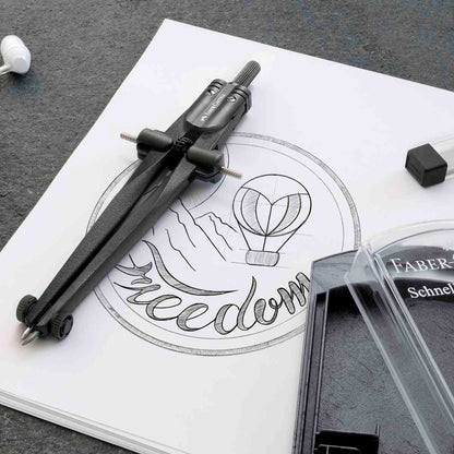 FABER CASTELL Schnellverstell Zirkel Stream blackstone