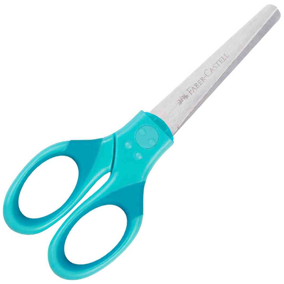 FABER CASTELL Schulschere GRIP mit Klingenschutz 13,5cm türkis