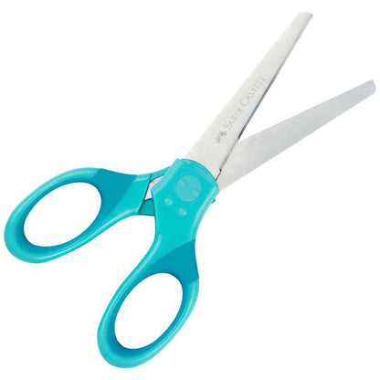 FABER CASTELL Schulschere GRIP mit Klingenschutz 13,5cm türkis