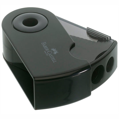 FABER CASTELL Dosenspitzer SLEEVE schwarz 2-Loch