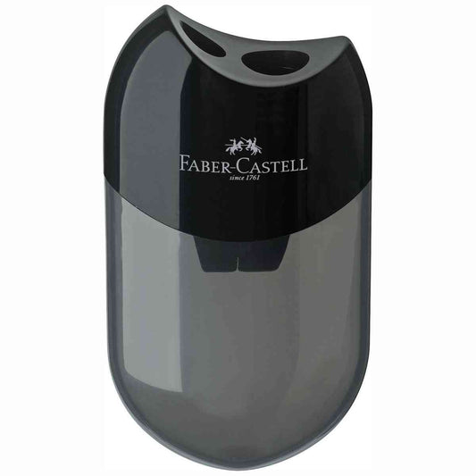 FABER CASTELL Dosenspitzer schwarz 2-fach 8+10mm