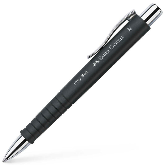 FABER CASTELL Kugelschreiber POLY BALL XB schwarz