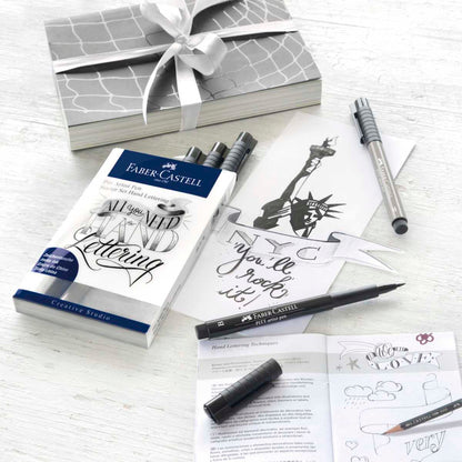 FABER CASTELL Tuschestift Pitt Pitt Artist Pen Lettering Set 9-teilig