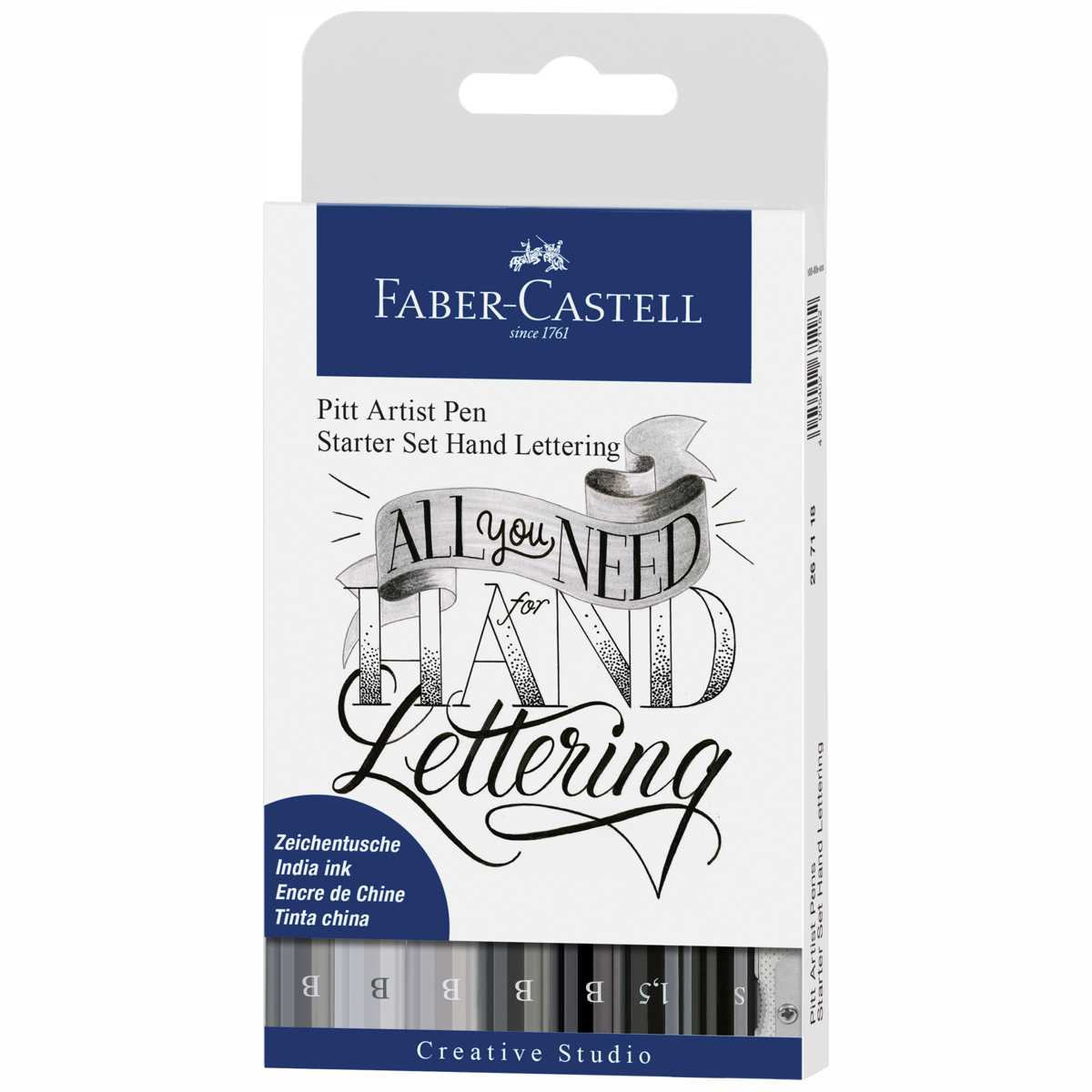 FABER CASTELL Tuschestift Pitt Pitt Artist Pen Lettering Set 9-teilig