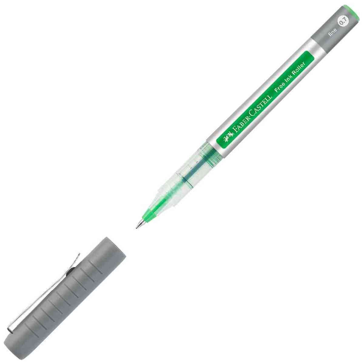 FABER-CASTELL Tintenroller Free Ink fine 0,7mm grasgrün