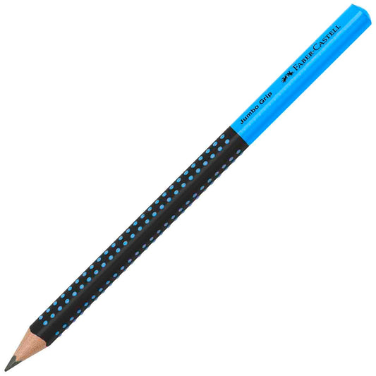 FABER CASTELL Bleistift Jumbo GRIP schwarz/blau HB