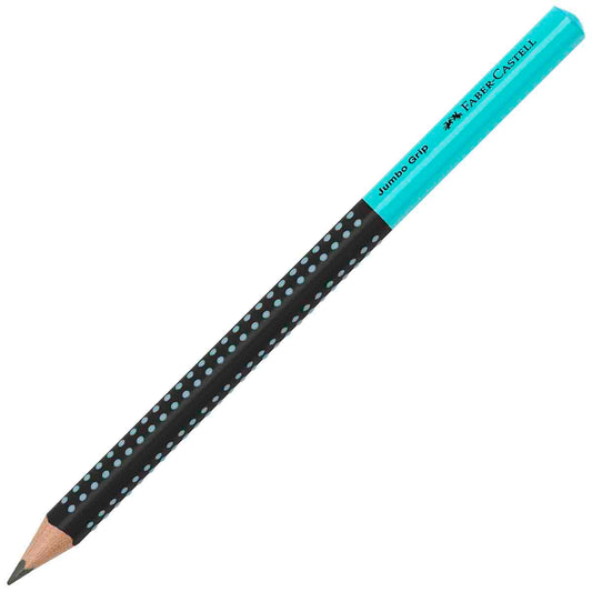 FABER CASTELL Bleistift Jumbo GRIP schwarz/türkis HB