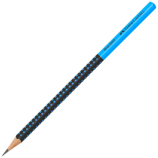 FABER CASTELL Bleistift GRIP 2001 Nr. 2 1/2 HB schwarz / blau
