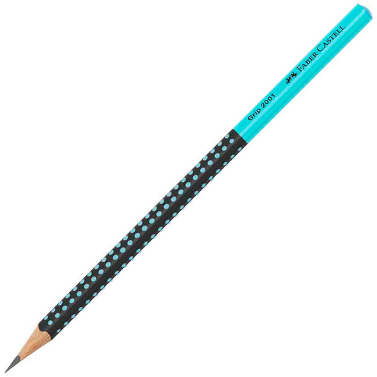 FABER CASTELL Bleistift GRIP 2001 Nr. 2 1/2 HB schwarz / türkis